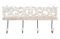 Dcasa - Appendiabiti a parete con 4 ganci in legno intagliato 40 x 18 cm