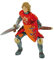 Bullyland 80786 - Spielfigur Prinz in roter Rüstung mit Schild und Schwert, ca. 8 cm, detailgetreu, PVC-frei, ideal als kleines Geschenk für Kinder ab 3 Jahren