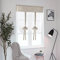 SIMPVALE 1 Pezzo Tie up - Tenda in Voile Tulle Ricamo Romano Tenda - Tende Pannelli Finestra per Camera da Letto, Studio, Bagno, Cucina, Marrone Chiaro, 80x140cm