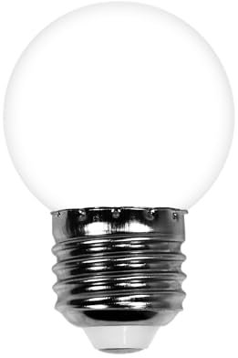 SKYLANTERN LED-Leuchtmittel, E27, transparent, 5 cm, für Guinguette-Lichterkette, Sockel E27, transparent – LED-Leuchtmittel warmweiß für Guinguette-Lichterkette IP65 1,5 W