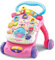 VTech - Super Trotteur Parlant Rose, Trotteur Bébé Pliable, Tableau d'Éveil Détachable, Jouet d'Activité et de Développement, Apprentissage de la Marche, Cadeau Bébé Dès 9 Mois - Contenu en Français