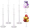tarumedo Ballon Stick Halter, 4 Stück Luftballons Ständer Halter Ballonständer Luftballons Halter Balloon Stand kit Ballonständer Klarer für Party Geburtstag Hochzeits Dekoration