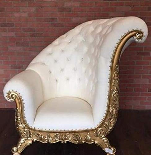 jvmoebel Thron Sessel Königlicher Polster Chesterfield Samt 1 Sitzer Antik Stil Stühle