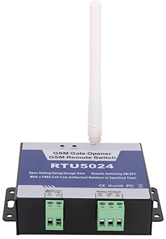 Kit Apricancello Automatico, Aggiornamento RTU5024 Interruttore Relè Apricancello GSM Telecomando Senza Fili Apriporta DC 9‑24V per Porte, Ringhiere, Persiane, Sistemi