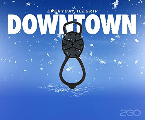 2GO Easy Icegrip DONWTOWN Vorfußspikes für städtische Umgebung, Anti-Rutsch Schuhspikes, Schuhkrallen, Steigeisen, Schnee Spikes, Schneeketten für Schuhe, optimaler Halt auf EIS & Schnee, Gr. S/M