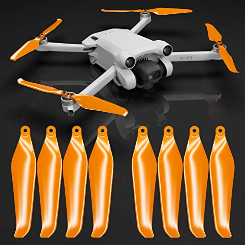 Master Airscrew Stealth Propellers for DJI Mini 3 Pro & Mini 4 Pro - Orange, 4 propellers in Set