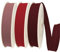 TEXTEX = 40 mm Breites Schrägband. 50% Baumwolle und 50% Polyester. Packung mit 3 Stück à 10 m - (Bilden/Roter Ferrari/Granat)