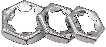 M24 Sicherungsmuttern 6 Verriegelungs Zähne Edelstahl 20 Stück