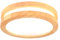 LIGKIN LED Deckenlampe Holz 24W Deckenleuchte Rund 23cm Weiß 6500K Durchmesser Modern Doppelte Lage Küchenlampe Lampe Wohnzimmer für Balkon Flur Babyzimmer Schlafzimmer