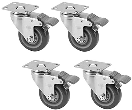 Bürorollen, mittleres Rad, antistatische Rolle, Universalrad, elektronische Fabrik, Schubrad, Bremsradrollen (Bremsrollen 63 mm (2,5 Zoll))