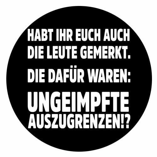 Sammys Shirt Store Habt Ihr euch auch die Leute gemerkt Aufkleber 4,5 cm