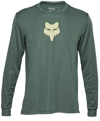Fox Racing Unisex Youth Long Sleeve Cycling Jersey Fox Junior Ranger Hunter Green YXL Shirt, XL