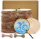 BIOGRAT Holzscheiben 8-9 cm mit Loch, 22 Stücke Baumscheiben zum Basteln, ca. 1 cm dick, mit 2 Schnüren für Weihnachtsdeko, Kunst, Handwerk, DIY