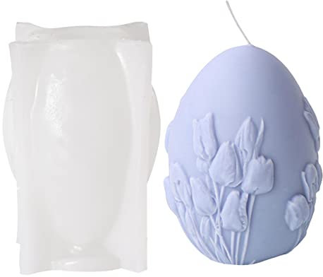 Eierkerzenform, Silikon-Eierkerzenform, handgefertigt, Gießkerze, Seife, Wachs, -Ostereier-Form, Aromatherapie-geprägtes Ei-Design, Kerzenform für festliche Dekorationen, Geschenke