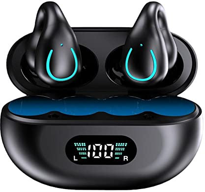 Ambie Sound Earcuff Orecchino a conduzione ossea BT 5.3 Auricolari Sport Cuffie Digtal Per Telefono H9G5 Displa Auricolari