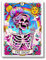 Brooke & Vine Lustiges Skelett-Tarotkarten-Poster (ungerahmt, 30,5 x 40,6 cm), ästhetische Raumdekoration, Heimbüro, Schreibtisch, Wandkunstdruck, IDGAF Skelett