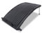 NAIZY Poolheizung Solar Solarheizung Pool 111x65x35cm Sonnenkollektor Warmwassersystem mit Stützstange Heizungen Solaranlage Anschluss Ø 5cm Pool Heizung für Outdoor Schwimmbad, Gebogenes