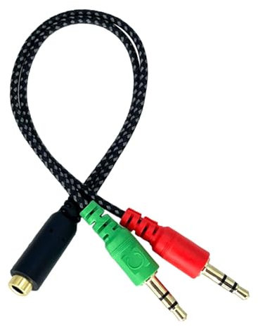 Micrôphone Splitter - Audio Adapter Converter With 3.5mm Double Jack | Headphone Splitter for Earphones, Speakers, and Microphones