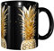 UUYHHGB Ceramic Mug 11 Oz Classic Colored Fun Printed Stylish Coffee Mugs with Gift-Box Packaging for Home Office Decor, Microwave Safe, Gold Pineapple