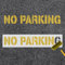 No Parking Stencil, 4 Inch Letter Stencils Flexible Silicone Private Parking Lot Paint Templates Parking Lot Stencils for Traffic Pavement Road Curb Spray Paint Marking