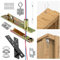 Door Hinges Hidden Concealed Hinges Hinge That Can Pass Wire for Hidden Doors, Bookshelves and Secret Doors, Murphy Door Bookcase (Yellow Threaded Hole)