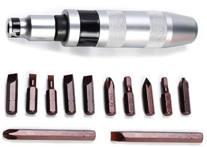 Watreketal Juego de destornilladores de impacto manual de acero al carbono para hacer frente a la extracción de tornillos oxidados y resistentes corroídos, fácil reparación