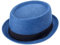 Trenzeo Porkpie Fashion Hat – Breathable Summer Mesh Pork Pie Hat for Men Outdoor Hat Men's Hats (UK, Alpha, XXL, Standard, Blue)