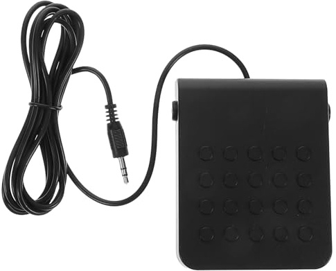 Sustain Pedal für Keyboard und Piano, 3,5-mm Klinke, Schwarz | ABS und Metallausführung, Rutschfester Standfuß, für Musikunterricht und Auftritte