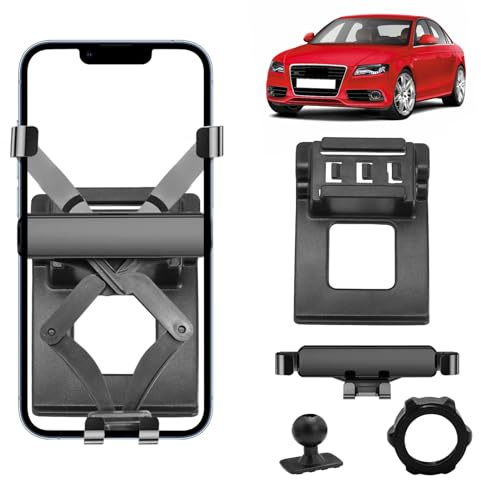 TTCR-II Handyhalterung für Audi A4/S4 B8 2008-2015, A5/S5 8T 2008-2016 | A4 B8 Smartphone Halter 360° Drehbar Verstellbare Lüftungsgitter Handyhalter A5 8T Autotelefonhalterung Audi Zubehör