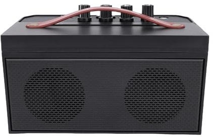 Drfeify Gitarrenverstärker 30 W 5.0 Combo mit Reverb, Tragbarer Verstärker Zum Üben von Akustik- und E-Gitarren auf der Straße