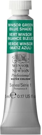 Winsor & Newton 5 ml Tube Professional Water Colour, Winsor Green Blue Shade