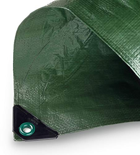 NOOR Abdeckplane Hobby - 120g/m² - 2x3 m - Grün - Allzweckplane für Schutz vor Witterung - Ideal geeignet für den Garten - UV-stabil, beidseitig beschichtet, wasserfest, abwaschbar & langhaltig