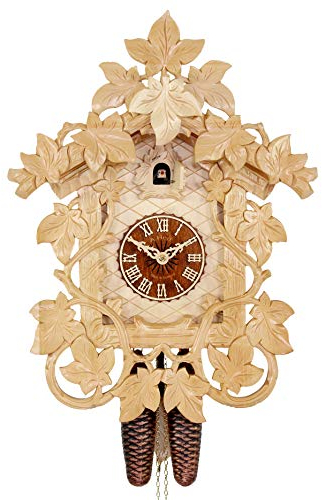 Kuckucksuhren 7 Tage Traditionelles Weinlaub 50 cm