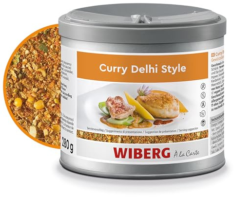 WIBERG Curry Delhi Style – Grobe indische Gewürzmischung mit Bockshornklee und Koriander – perfekt für Currys, Eintöpfe & vegetarische Gerichte, 280 g