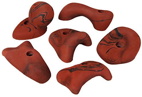 ALPIDEX 6 Mega Klettergriffe | Henkelgriffe | Extra Große Griffe | Hinterschneidungen | Verschiedene Formen Farben | Klettersteine