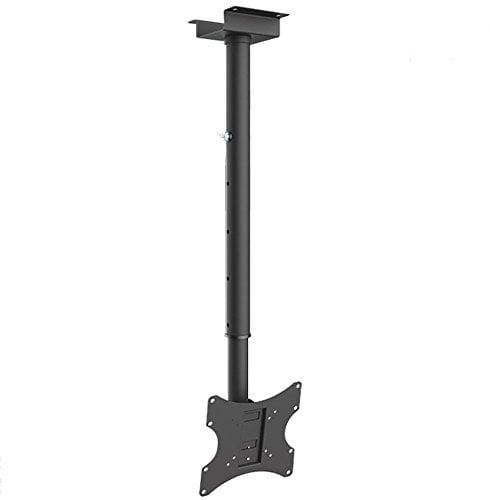 Maclean MC-580 - Montaje Soporte de Techo para Pantalla LCD LED TV (17-37, 50kg, VESA) Girable 360° Negro