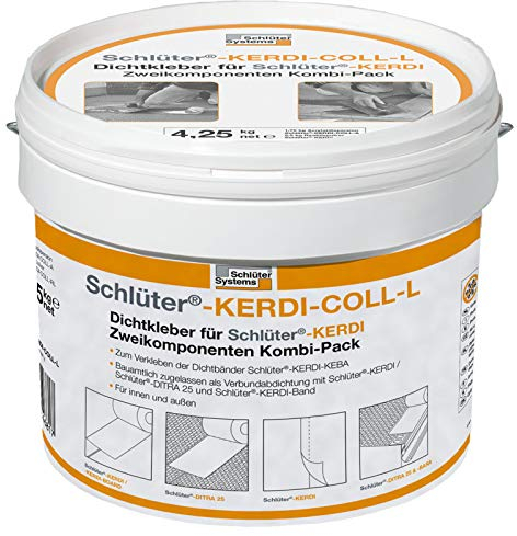 FVLFIL Schlüter Kerdi Coll L Ditra Dichtkleber Kleber Abdichtung Verbund 4,25 KG