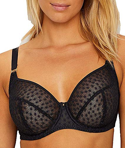 Freya Women's Starlight Underwire Balcony Side Support Bra Full Coverage, Black, 36H