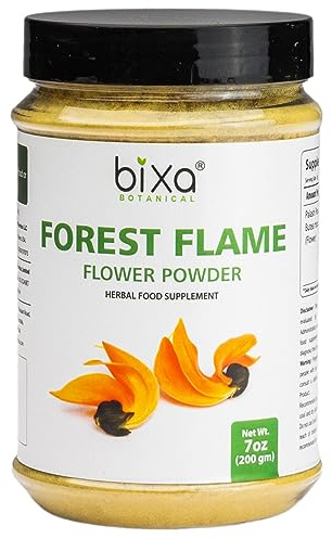 Forest Flame Tree Powder (Palash/Butea Monosperma), Herbal Natural Urinary Tract Health Supplement for Men and Women, Shrink Piles, Itching, Burning, Discomfort | 7 Oz (200g) Pack of 1