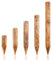 BooGardi Palizzate di legno in 39 misure · Ø 8 cm lunghezza: 30 cm · pali di legno impregnati · paletti rotondi · palizzata da giardino per bordi o prato