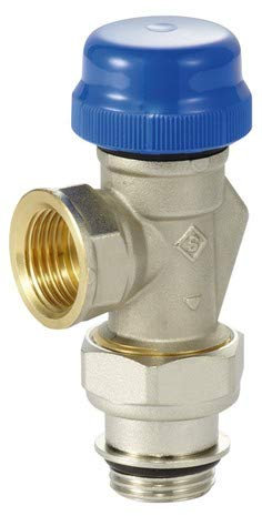 CORPS THERMOSTATIQUE RACCORD EQUERRE INVERSEE POUR ALIMENTATION REGLAGE RADIATEUR EAU CHAUDE CHAUFFAGE CENTRAL 15x21 mm