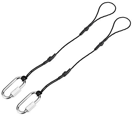 Bewinner 2pcs Kamera Sicherheitsgurte, Universal Camera Strap Sicherheitsseil Tether mit Clip Haken, Metall Kamera Hängen Schnalle für DSLR Mirrorless Kameras