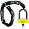 URBAN UR85120Y+10.120L Antifurto Moto U Omologato SRA + Catena Moto Acciaio Indurito 120cm Lungo con Sistema a Lazo, Forchetta Acciaio Indurito ø18mm, Massima Sicurezza Lucchetto Moto, Scooter, Bici