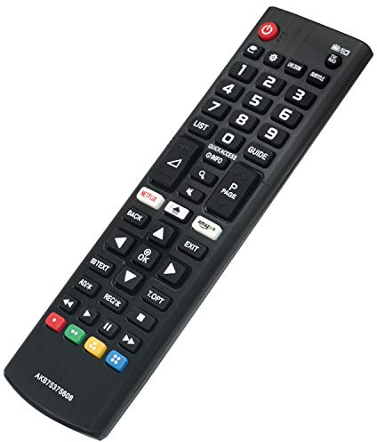 AKB75375608 Ersatz Fernbedienung - VINABTY Fernbedienung für LG 32LK61 32LK62 43LK59 43LK61 43UK63 43UK65 43UK67 43UK69 49LK6 49UK63 49UK64 49UK75 50UK64 50UK65 50UK69 50UK67 65UK64 55UK69 65UK64 TV