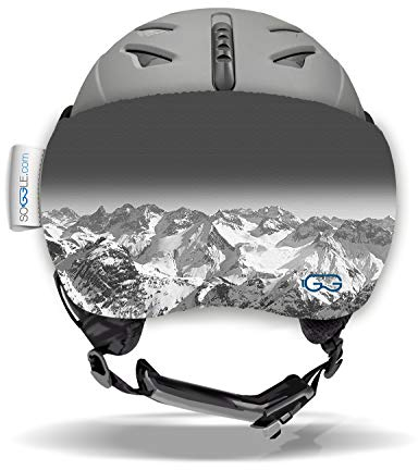 SOGGLE Vizor Visor Protection for Visor Helmets (Ski Helmets), Colour: Vizor Mountains 2