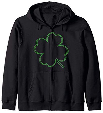 St Patrick’s Day Irish Shamrock 4 feuilles de trèfle mignon Sweat à Capuche