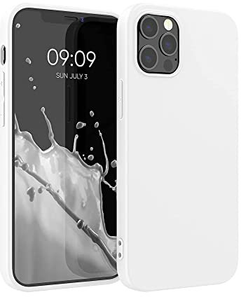 ICOVERI Funda iPhone 12/12 Pro. Funda Silicona Color Blanco. Carcasa iPhone 12 Pro / 12 Antigolpes Antideslizante. Microfibra Interior Suave.