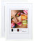 IDEAL TREND New Lifestyle Set Bilderrahmen Wanddeko Collage Poster Rahmen 2er 3er 5er Pack: Farbe: 2er Pack Weiß | Format: 50x60