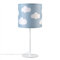 Paco Home Tischleuchte Kinderzimmer Stofflampenschirm Tischlampe Nachttischleuchte Rund Babyzimmer Mond Sterne E14 Mit Stecker