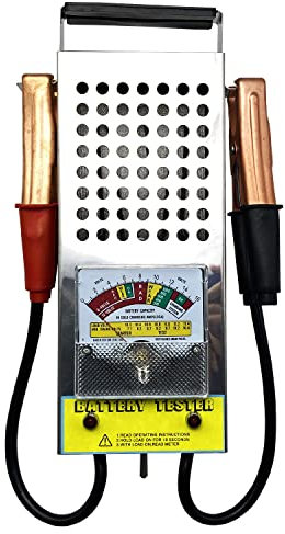Kaiheng Tester di batteria 100A Tester di carico della batteria, Tester di carico della batteria dell'auto 6V 12V con indicatore LED Voltmetro e morsetti a coccodrillo